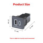 Car Central Control Lower Right Hole Charger Socket PD QC3.0 Fast Charger for Volkswagen Multivan T5 2008-2012 Cars Accessories