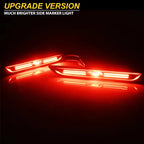 2Pcs Car Rear Red Sidemarker Lamps for Ford Mustang 2015 2016 2017 2018 2019 2020 2021 2022 LED Fender Side Marker Lights