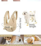 Pet Carrier Backpack Chest Bag, waterproof wind resistant, extra large, Beige/Blue