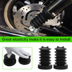 Rubber Rear Fork Boots Shock Absorber Covers Protector Gaiter Gators For Harley Touring Street Electra Glide Road King 1997-2013