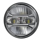 Motorcycle 5.75 Inch LED Headlight Projector Angel Eyes H4 5 3/4" Headlamp DRL Turn Signal For Harley Sportster Dyna Iron 883