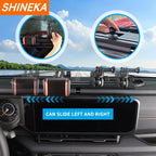 SHINEKA Car Center Console Slide Rail Expansion Mobile Phone Holder GPS Bracket for Jeep Wrangler JL Gladiator JT 2018-2024 Up
