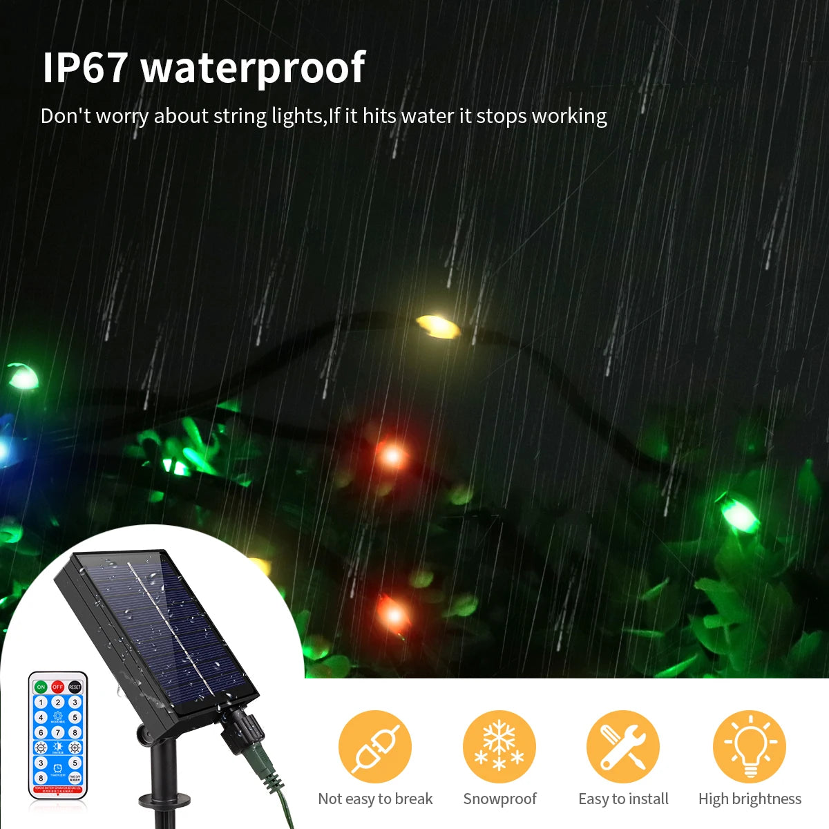 Green Environmentally Materials Outdoor LED Solar Lawn Lamp 10/20/50/100m Fairy Garden Lights For Squares Parks Christmas Decor