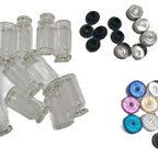 (100pcs) 2ml 5ml Vials with Rubber Stopper Flip Off Caps or Al Caps Glass Bottles