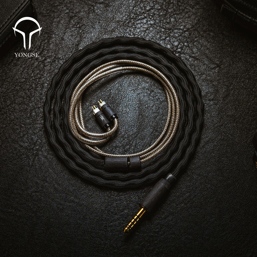 Yongse BlackSea Litz Coaxial Structure Single Crystal Copper And Silver-plated Single Crystal Copper ＆ Graphene Earphone Cable