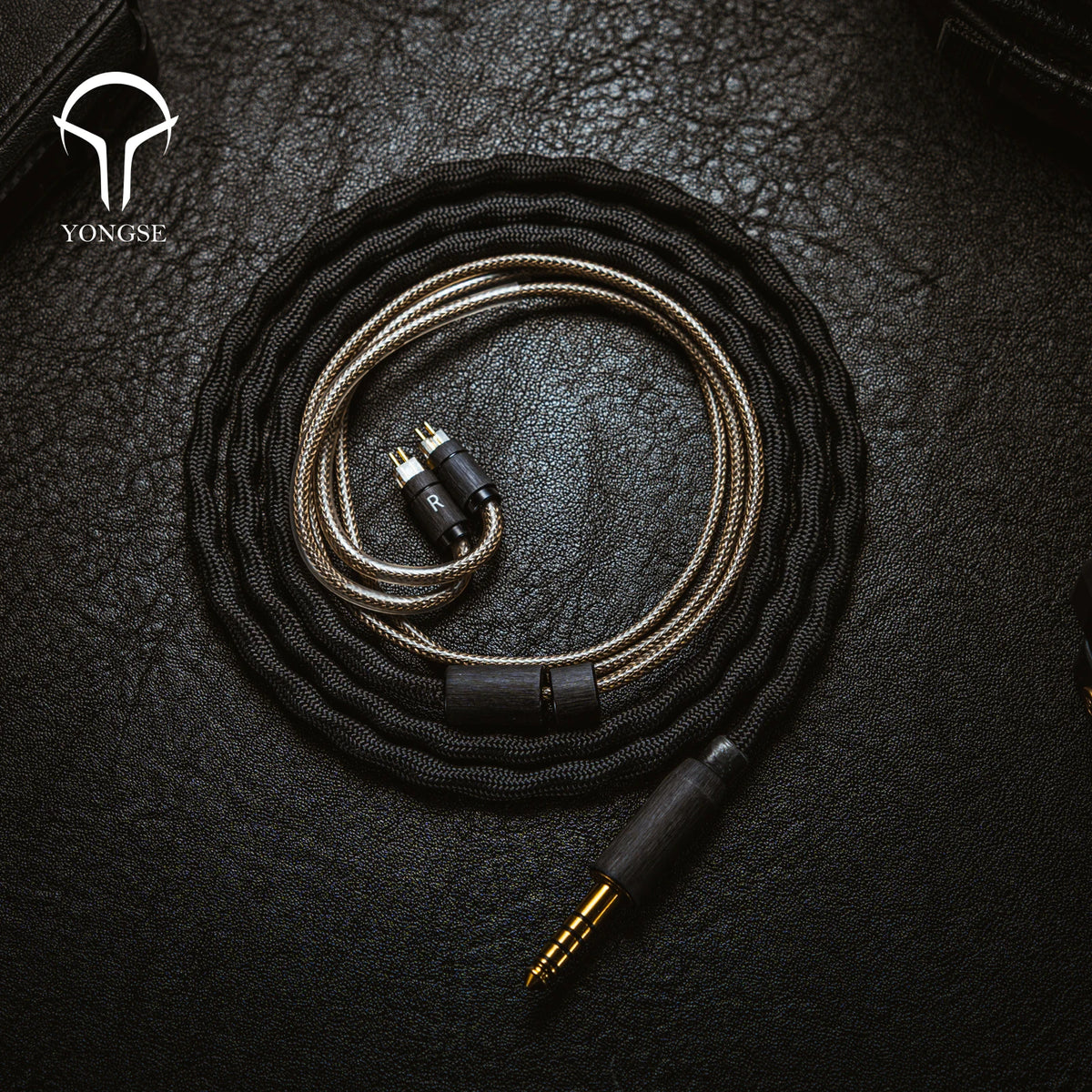 Yongse BlackSea Litz Coaxial Structure Single Crystal Copper And Silver-plated Single Crystal Copper ＆ Graphene Earphone Cable