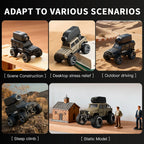 KF32 1:64 RC Mini Climbing Car with HD Camera & LED Lights, Alloy Body, Black/Yellow