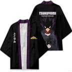Japanese Style Kimono Cardigan Cloak 3D Printed Feather Pattern Cosplay Robe, Sizes XS-3XL