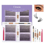 Eyelashes Cluster Cat Eye Lashes Natural long Lashes Individual Lashes Mixed Length Eyelash Extension DIY Lashes