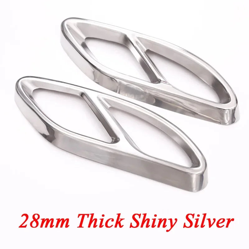 For Mercedes Benz GLC A B C E Class X253 W205 W213 W176 W177 W246 W247 2016-2019 Car Exhaust Pipe Cover Trim Car Accessories