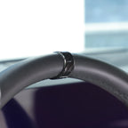 ABS Carbon Fiber/Red/Black For BMW 5 Series G60 2024 2025 Car Steering Wheel Ring Cover Interior Accessories