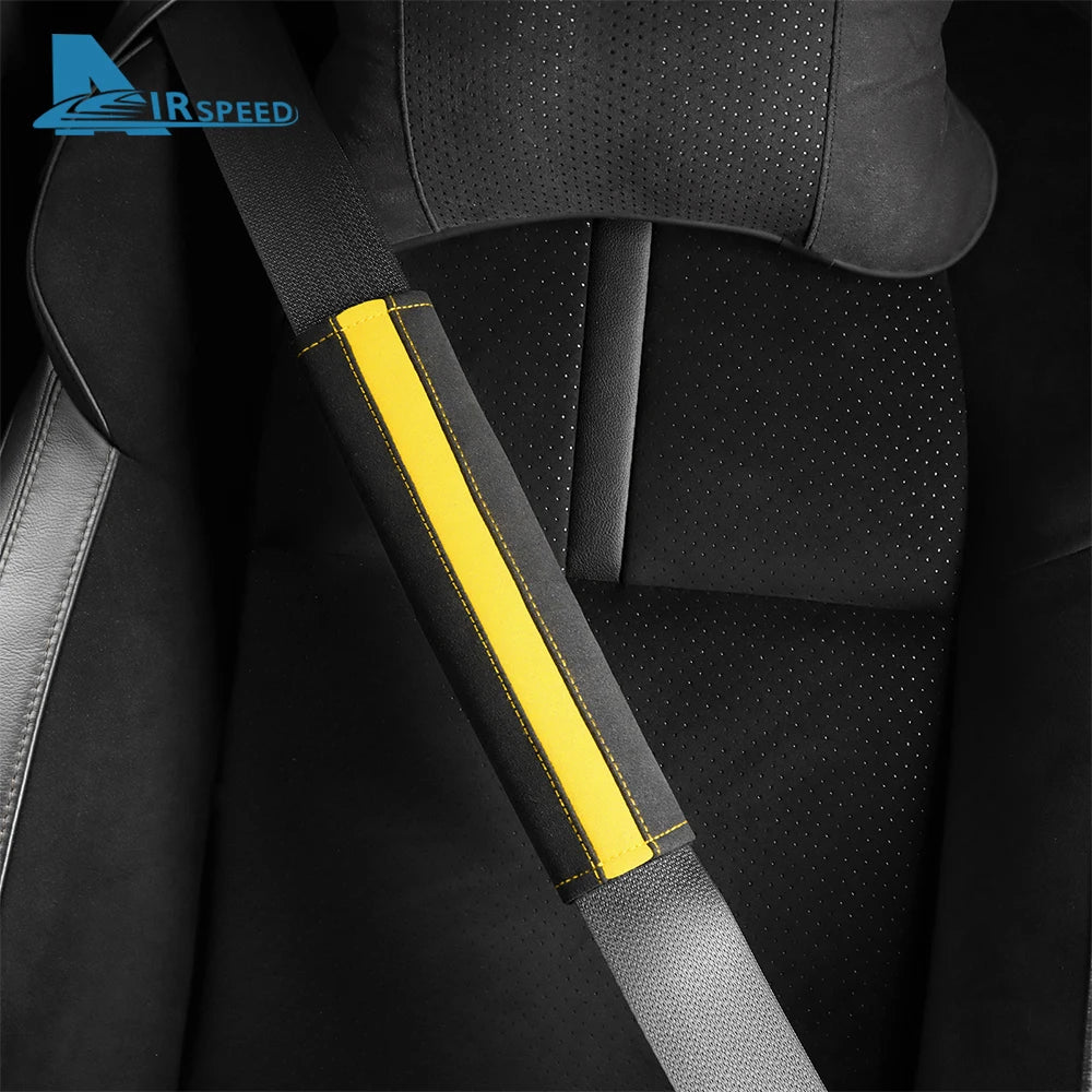 Top Suede For Subaru BRZ Toyota 86 2013-2021 2022 2023 2024 2025 Car Safety Belt Buckle Seat Belt Cover Shoulder Pads Protector
