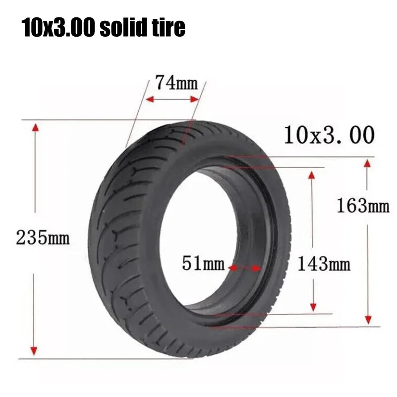 10x3.00 solid tire