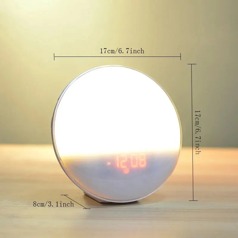 Sunrise Alarm Clock Wake Up Light with Sunrise/Sunset Simulation, FM Radio, Night Light