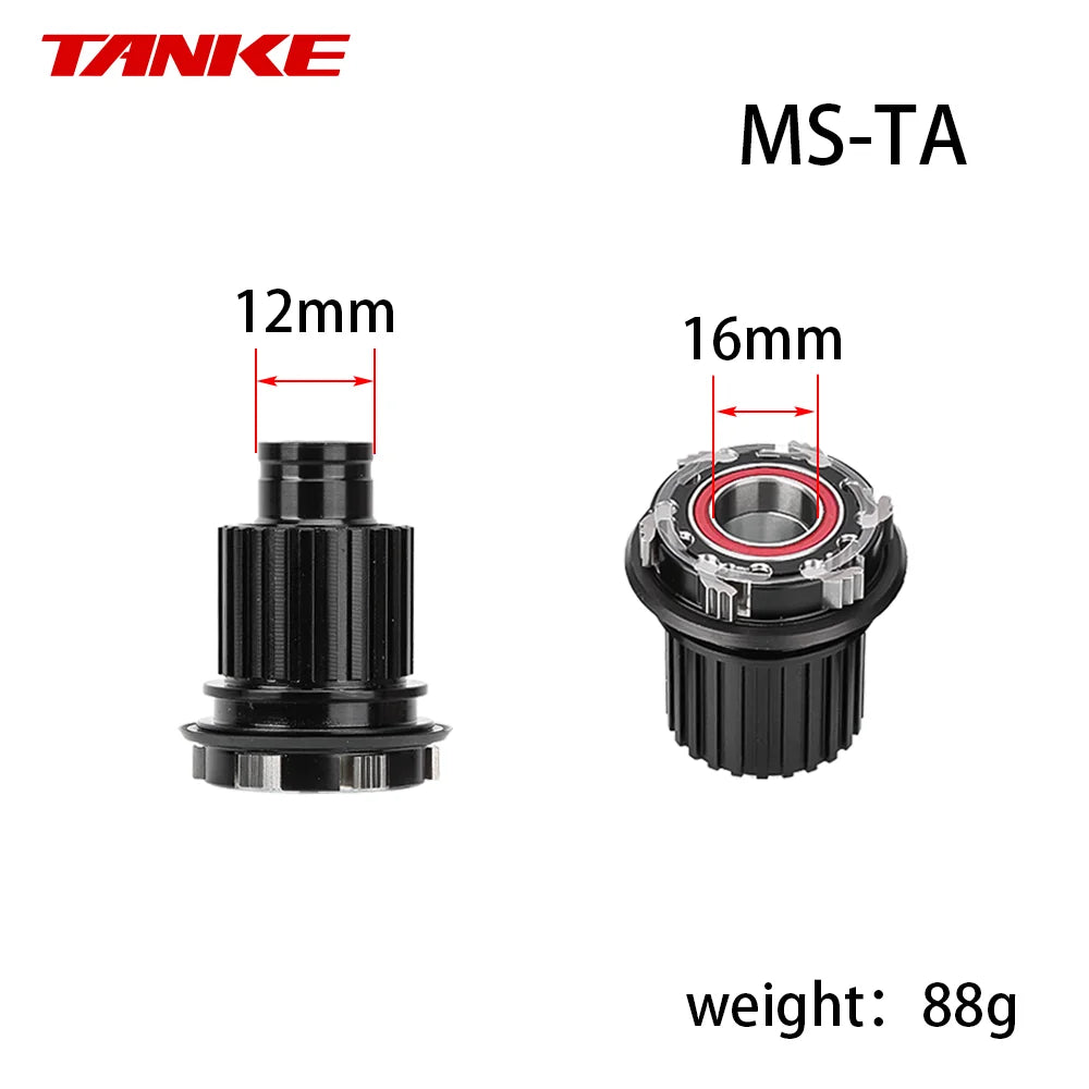 TANKE MTB Wheelset Freehub XD HG MS Hub Body Driver 6 Pawls Replacement 135 QR 142 Thru Axle Caps 12MM Bearings Tower base Repai