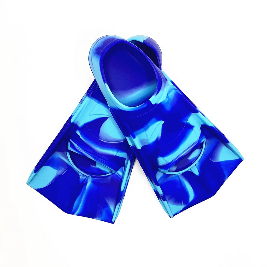 Comfortable Silicone Swim Fins Kids &Adults-Suitable Size for Beginners in Swimming,Diving-Ideal for Training Water Activities