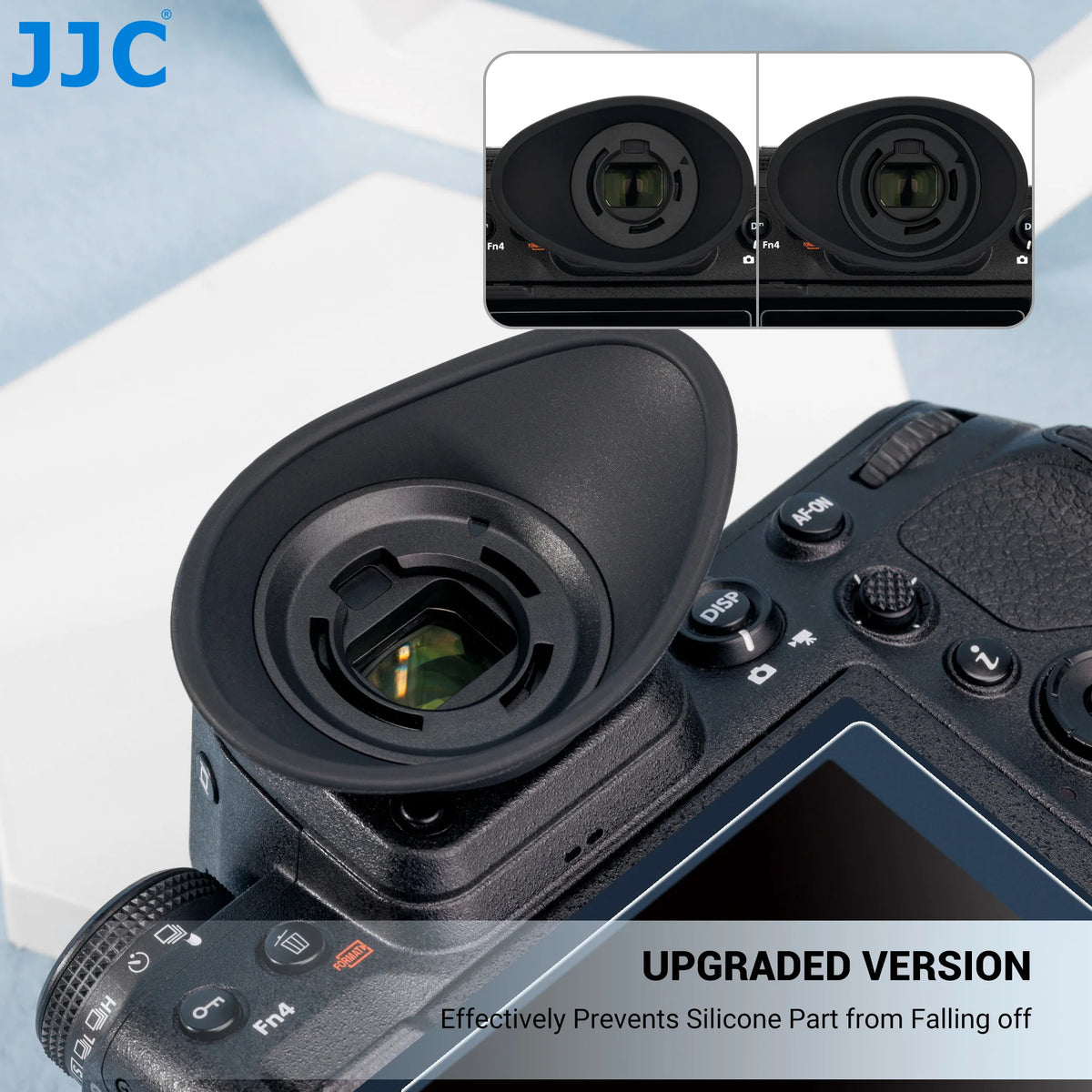 JJC Zf Z9 Z8 Eye Cup Eyepiece Camera Viewfinder Eyecup Soft Silicone 360 Rotating Extension Oval Replace Nikon DK-33 Eye Cup