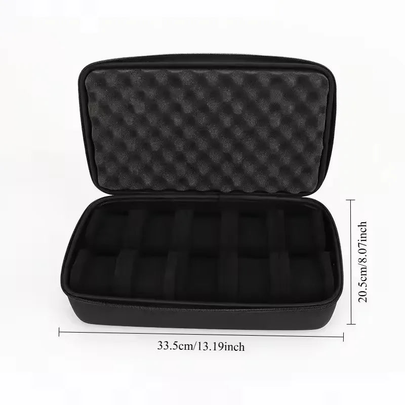 10 Slots Watch Storage Box Watch Zipper Travel Case Portable Watch Organizer Display Holder for Wristwatches and Smart Watches