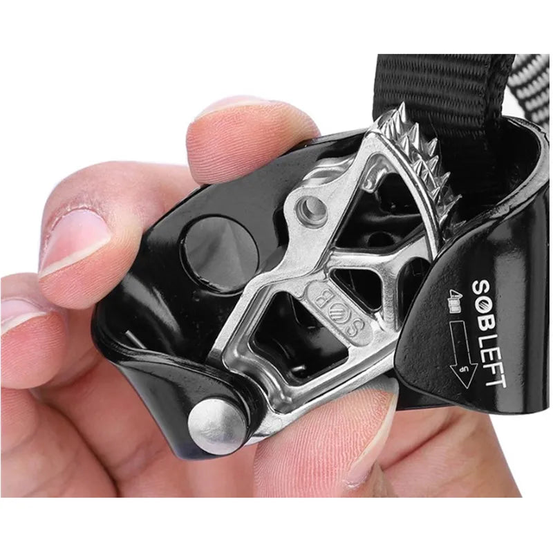 Rock Climbing Foot Ascender for SRT, Left/Right Foot, Black or Gold