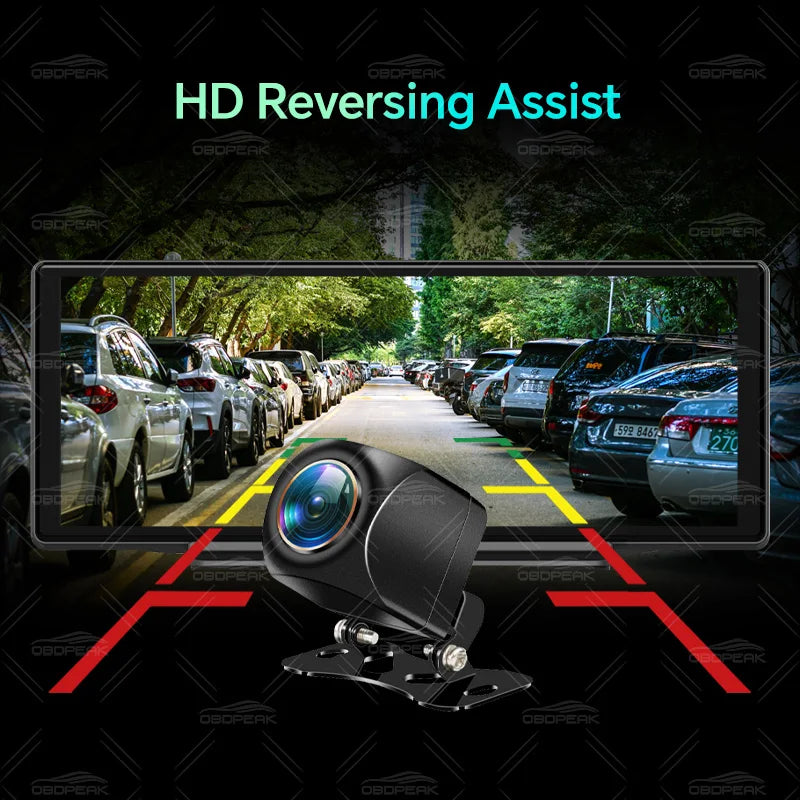 Car Rear View Backup Camera AHD 1080p 170° Fisheye Night Vision with 6m/10m/15m Cable
