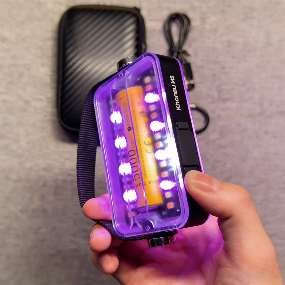 5000mAh Rechargeable Outdoor Camping Light M5 Double-sided Camping Light Portable RGB Atmosphere Tent Light 6 Lighting Modes