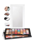 empty magnetic makeup palette acrylic storage box for eyeshadow depotting tool case ,stackable layers with mirror large size