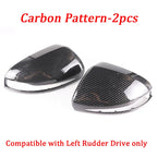 Mercedes-Benz Door Mirror Cap Covers Carbon Fiber Look or Bright Black for W205 W213 W222