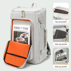 Large capacity fitness bag, travel backpack, dry wet separation shoulder bag, outdoor sports, fishing, yoga training bag
