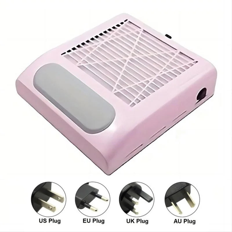 Professional Powerful Nail Duster Exhaust Fan for Nail Art Vacuum Collector Gel Nail Duster for Nail Art Salon Equipment