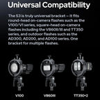 Godox S3 Speedlite Bracket for Godox AD200Pro AD200Pro II AD400Pro AD400Pro II AD600Pro