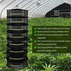 Folding Dry Rack Herb Vegetable Dryer 2-8Layers Drying Net for Fish Herbs Hanging Basket with Mesh Flowers Buds Plants Organizer