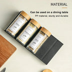 4 Layers Kitchen Spice Drawer Organizer Adjustable Spice Rack for Spice Jars Seasoning Bottles Cabinet Pantry Kitchen Organizer