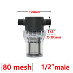 IBC Tank Tap Water Filter Strainer, 1/2 3/4 1 Inch, S60 Adapter for Garden Irrigation