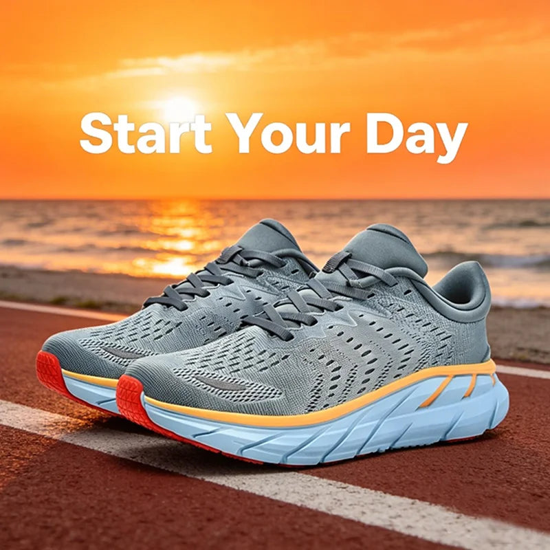 Leisure running shoesbreathable summer running shoesmen's lightweight fitness shoesoutdoor men's cushioned sports shoes