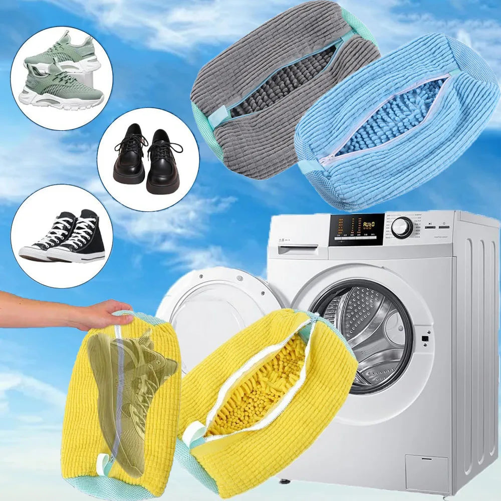 Dryer shoe bags built-in laundry room shoes cleaning, reusable washing machine exquisite clothing super large durable shoe bags