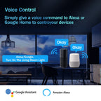 Tuya WiFi Smart Circuit Breaker MCB Timer 1P+N 63A Power Energy kWh Voltage Current Meter Protector Voice Remote Control Switch