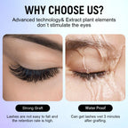 Gollee 0.5-1s Dry Adhesives for Eyelash Extensions No Irritation Eyelash Extension Glue Strong Glue Stick False Eyelash Supplies