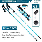 Super Light Telescopic Trekking Poles Portable Nordic Walking Sticks for Outdoor Camping Hiking Easy to Fold Alpenstock