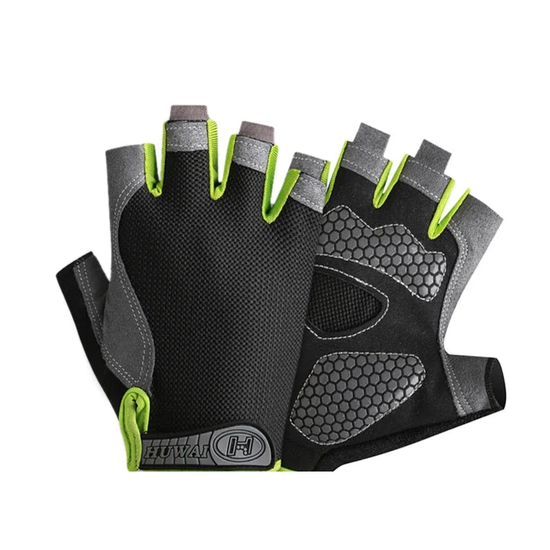 Half Finger Cycling Gloves Men Women Anti Slip Shock Breathable Summer Bicycle Gloves Fingerless Sports Gym Training Bike Gloves