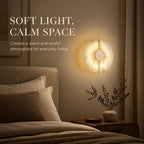 Modern Luxury Creative Marble Wall Light - Alabaster Marble Wall Sconce for Bedroom Bedside Living Room Aisle Indoor Decor