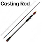 Predator 1.8/1.98m 6.5 feet portable carbon MH power slow jigging rod 3 sections solid tip off shore FUJI rings boat fishing rod
