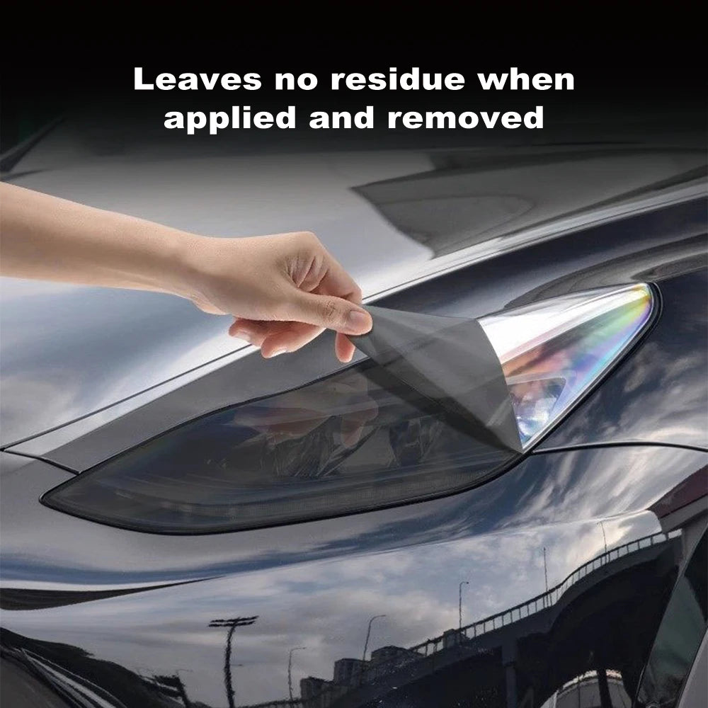 For Kia Stinger 2018-2023 Smoke Black High-Gloss Pre-Cut TPU Headlight Protective Film PPF Anti-Scratch Vinyl Wrap Cover Kit