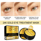 EELHOE 24K Gold Eye Mask Anti Dark  Hydrating Under Eye Gel Pads  Revitalizing Firming Eye Care Treatment for Fine Lines