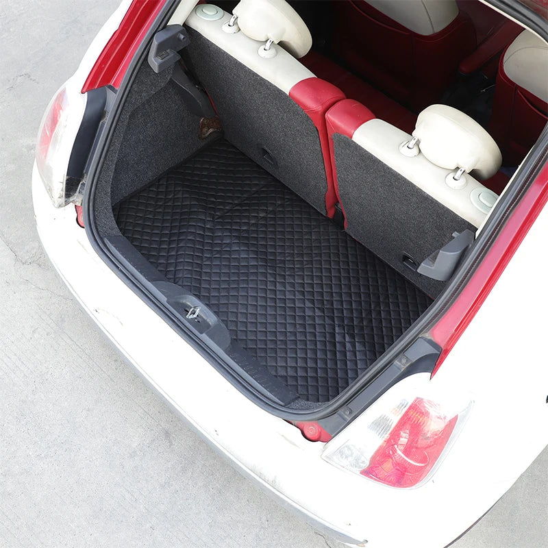 For Fiat 500 2007-2024 Automobile Trunk Pad Dust, Waterproof, Scratch Protection MAT LHD RHD Automobile Rear Pad Carpet
