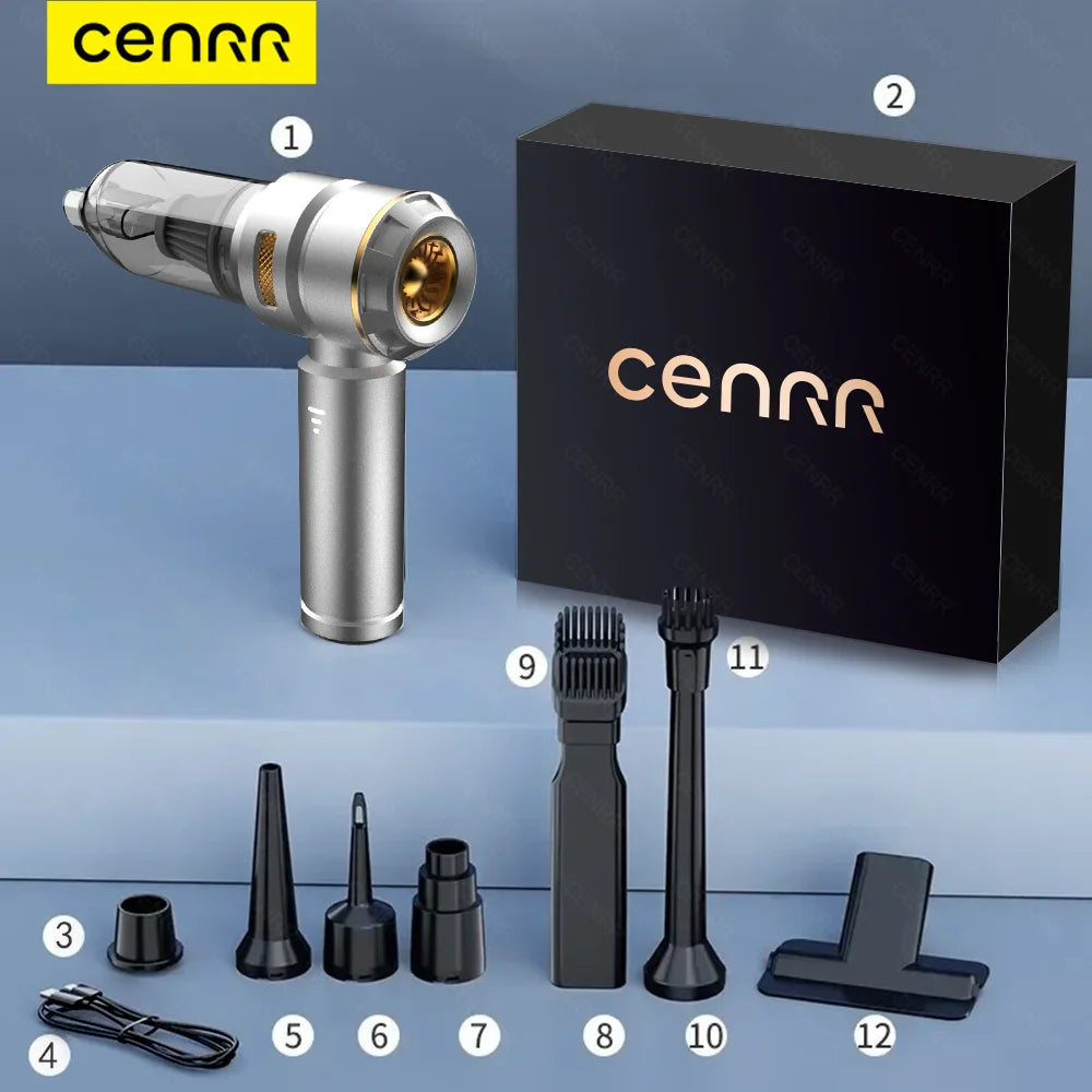 CENRR 998000PA Car Vacuum Cleaner Powerful Portable HandHeld Vacuum Cleaner For Car Wireless Cleaner Robot Car Accessories