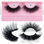 Free Shipping 10Pairs/Pack Fluffy Wispy Natural Strip Lashes With Spikes Wholesale in Bulk Faux Mink Lashes Supplies
