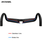 T1000 Full Carbon Fiber Road Bike Handlebar Sports Bicycle Handlebars Aero Drop Bar Road Bike Accessories 31.8 x 400/420/440mm