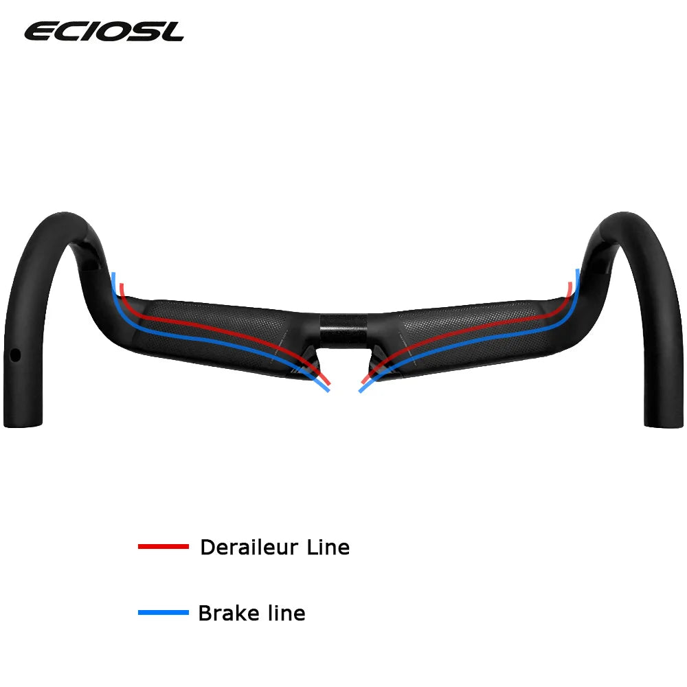 T1000 Full Carbon Fiber Road Bike Handlebar Sports Bicycle Handlebars Aero Drop Bar Road Bike Accessories 31.8 x 400/420/440mm