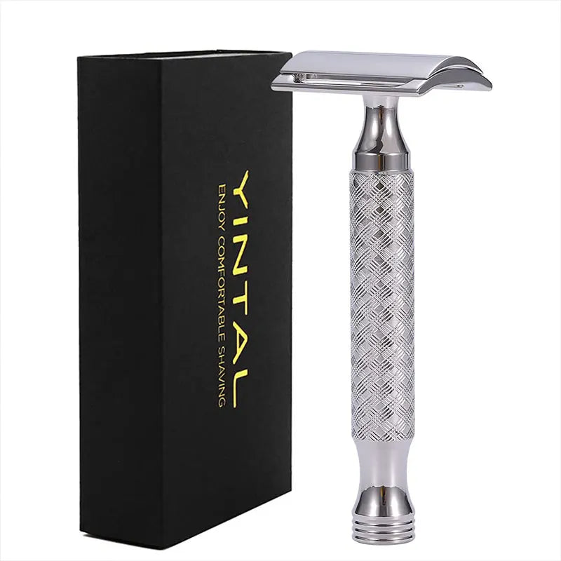CNC 316L Stainless Steel Men's Manual Shaver Classic Double Edge Safety Razor