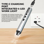 83-in-1 Precision Electric Screwdriver Set USB Rechargeable 4-Level Torque LED Display Light